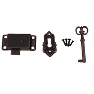 ⭐QUMMLL⭐ Antique Door Lock Drawer Jewelry Box Cabinet Wardrobe Cupboard Door Lock Set