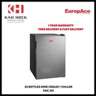 EUROPACE EWC 201 20 BOTTLES WINE COOLER / CHILLER - 1 YEAR MANUFACTURER WARRANTY + FREE DELIVERY