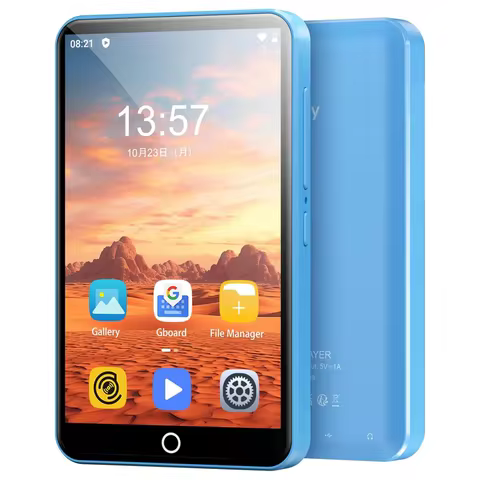 16GB/80GB MP3 Player Android 9.0 with Bluetooth and WiFi, 4.0-inch with speakers, FM radio, eBooks, 
