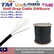 Unifi Drop Fiber 2/4/8core Outdoor Per Meter Fiber Optic 2/4/8core Singlemode FTTH Cable Fiber To The Home