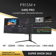 PRISM+ X490 PRO 49" 120Hz Quantum Dot HDR Super Ultrawide WQHD Curved 32:9 [5120 x 1440] Adaptive-Sync Gaming Monitor