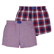 Byford 2pc Woven Boxer Shorts 100% Cotton BMX619815