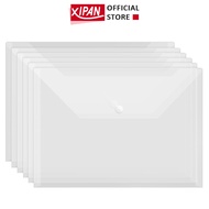 Button bag, button bag, document bag, clear button bag, thick A4 size (Waterproof) Xipan button cove