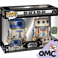 Funko Pop Star Wars #2 Pack - R2-D2 & R5-D4 2023 Galactic Convention Exclusive 100% Genuine