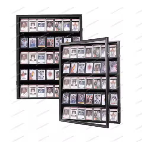 Layered Sports Card Display Photo Frame Baseball Card Display Box Trading Card Collection Wall Displ