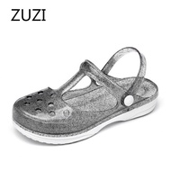 ZUZI 2023 New Women's Sandals Baotou Hole Shoes Nurse Shoes Beach Shoes Jelly Sandals and Slippers Factory Direct Sales