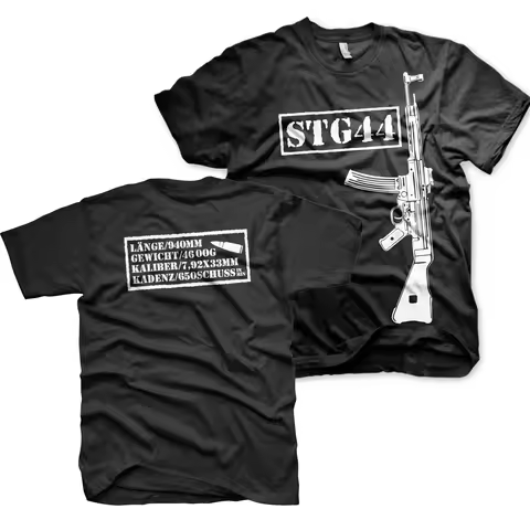 Wehrmacht Sturmgewehr STG 44 WWII German StG44 Assault Rifle T Shirt. Short Sleeve 100% Cotton Casua
