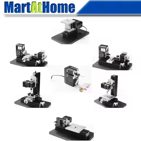 The First Tool 24W Metal 6 in 1 Mini Machine Kit Z6000M 20000RPM Lathe, Wood-turning, Jigsaw, Drilli