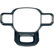 Keptrim for F-150 ABS Carbon Fiber Steering Wheel Cover Trim for 2021 2022 2023 2024 2025 Ford F150,