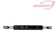 CHIHIRO1BFT8 Thread Plug Gauge, Black Steel Material Double Ends Thread Gauge, Durable 6H Tolerance 
