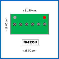 🎖แบตเตอรี่รถยนต์ FB รุ่น F135L / R  HB 85Ah. /พร้อมใช้  เติมน้ำน้อย /สำหรับรถปิคอัพ ตู้ SUV <3000cc.