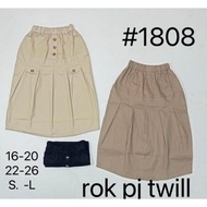 Women's BOTTOM TWILL 1808 LONG SKIRT | Twill LONG SKIRT BOTTOM | Twill SKIRT BOTTOM