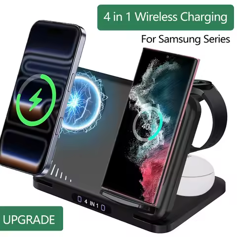 For Magsafe iPhone 17 Samsung S26 Galaxy Watch 8 7 6 5 Active 1 2 Buds Pro Fast Charging