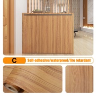 3D Wood Texture Wallpaper Self Adhesive Waterproof Furniture Cabinet Kitchen Table Wood Sticker Kabi