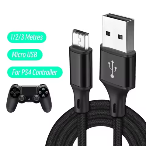 1M 2M 3M Charging Data Cable For PS4 Controller USB Charger Cable For PS4 Gampad Joystick Game Acces
