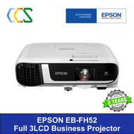 Epson EB-FH52 Business Projector EBFH52  ***Free $20 NTUC E-Voucher till 31 March 2024***