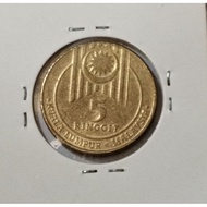 1989 rm5 5 ringgit Sea game commemorative coin UNC #853