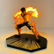 OnePiece ACE model 15cm high, letterless base with USB led - Fzero set - One Piece - No box