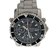 SEIKO mens watches quartz wrist watch analogues stainless Black Silver 7T32-7G20 Direct from Japan S