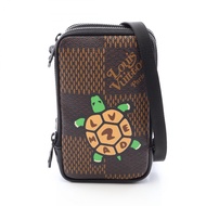 【二手】路易威登LOUIS VUITTON單肩包LOUIS VUITTON × NIGO 雙手機袋 N40377 PVC塗層帆布皮革 LV × NIGO 雙手機袋