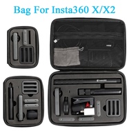 เคสเก็บของสำหรับกระเป๋าถือ Insta360 ONE X X2,กล่องอุปกรณ์เสริมกระเป๋าถือกล้องพาโนรามาโซเชียล360 (ใหญ่กลางเล็ก)