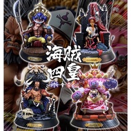 ღ One Piece Figure Four Thrones GK Aunt Whitebeard Kaido Red-Haired Shanks Anime Model Decoration Gift