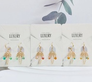 YU-CIAO 雲朵琉璃水滴耳飾