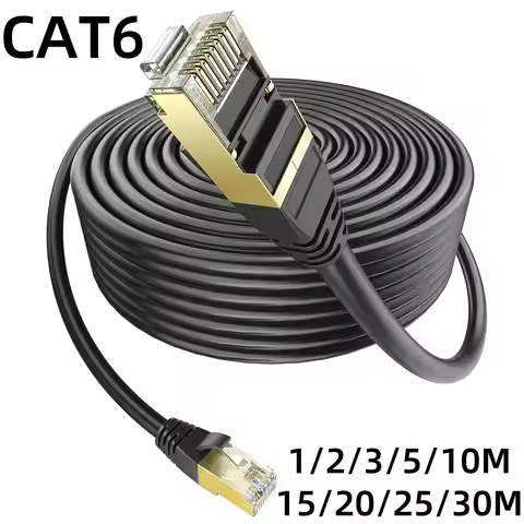 5/10/15/20/25/30M Ethernet Cable Cat 6 Flat Long High Speed Network Cable Rj45 Connectors for Router