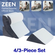 ZEEN Backrest Sleeping Pillow Memory Foam Triangle Pillow for Sleep Apnea, Acid Reflux, Sn-oring Inc