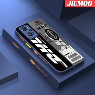 เคส JIUMOO สำหรับ Realme GT Neo 2 GT2 GT 2 Q5 Pro 5G GT Neo 3T กระแสแฟชั่นลวดลายเท่ๆเคสบางมีน้ำค้างแข็งโปร่งใสแข็งขอบสี่เหลี่ยมกันกระแทกปลอกซิลิโคนคลุมทั้งหมดเคสนิ่มสำหรับป้องกัน