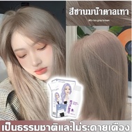 STYLE FIT สีย้อมผม ยาย้อมผม ย้อมผมน้ําตาลเบจ ​ครีมย้อมผม ไม่ต้องฟอกสีผม สีติดเร็ว ย้อมผม ครีมเปลี่ยน