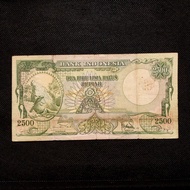 Uang Kuno 2500 Rupiah Seri Hewan Komodo Tahun 1957 - BL 54229