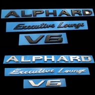 New upgrade Car accessories Auto Sticker PVC Letter Executive Lounge ALPHARD V6 Adhesive Car Emblem Badge Fit For Toyota ALPHARD Tailgate