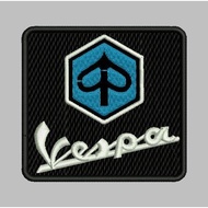 HP-R40 VESPA PIAGGIO LOGO PATCH EMBROIDERED BOX ACCESSORIES BET/ EMBLEM
