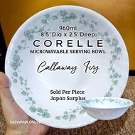 960ml CORELLE USA CALLAWAY IVY MICROWAVABLE SERVING BOWL • JAPAN SURPLUS