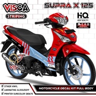 Stiker Striping Supra X 125 Helm In Full Body Variasi Desain Gresini