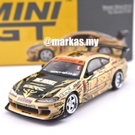 (BLISTER) MINI GT 1/64 #714 NISSAN SILVIA (S15) TOP SECRET D1GP