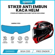1 PCS Anti-Fog Motorcycle Helmet Stickers for Clearer Vision When the Rain, Big Garage