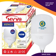 MYVO KINGS LED LAMP 40W 40 WATT E27 SUPER BRIGHT LARGE BULB 6500K WHITE 1 YEAR WARRANTY E27 LED Bulb
