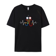 Hvac Technician Ac Manifold Gauge Ekg Heartbeat Human Fishing T Shirts Premium Student Tops & Tees T