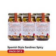 Gustazo Spanish Style Sardines Hot 225g - Pack of 3