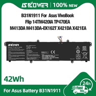 SKOWER B31N1911 Battery For ASUS Vivobook Flip 14 TM420 A413 K413 M413 S413 X421 M3400QA Redolbook14