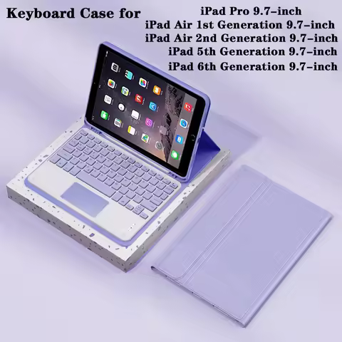 Tablet Case for iPad 9.7 lnch,Detachable Keyboard for iPad Air 1st/2nd Gen/iPad Pro 9.7"/iPad 5th/6t