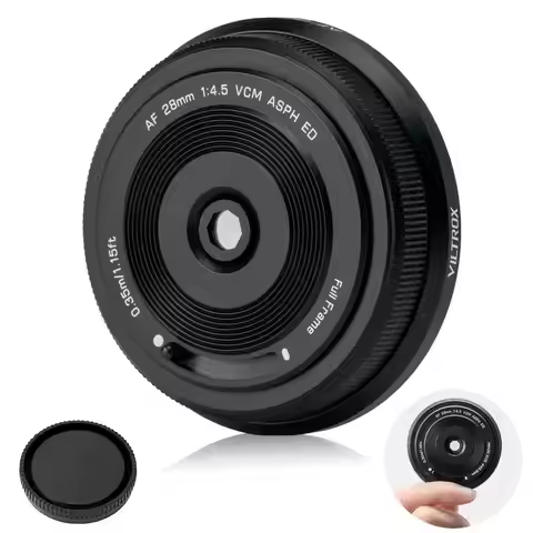 VILTROX 28mm F4.5 Pancake Lens Autofocus Full Frame Lens Retro Ultra-thin For Nikon Z Sony E Fujifil