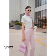 Quần công sở nữ dáng baggy màu hồng SIXDO (Pink Baggy Woven Pants)