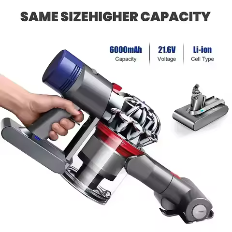 Vacuum Cleaner rechargeable Battery for Dyson V6 9800mAh Series SV09 SV07 SV03 DC62 Absolute Fluffy 