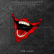 Car Reflective Car Sticker JOKER JOKER Smiley Face Mouth Close-up Hahaha Glass Paint Waterproof Stic
