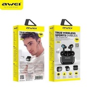 Awei T29/T29 Pro True Wireless Sports Earbuds with a charging case.