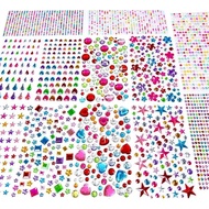 3228pcs Gems Stickers, Self Adhesive Rhinestone Jewel Stickers, Kids Acrylic Gems DIY Craft Decorati