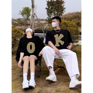 New Modern Style Couples' Summer Short Sleeve Shirt Set - One Size Each